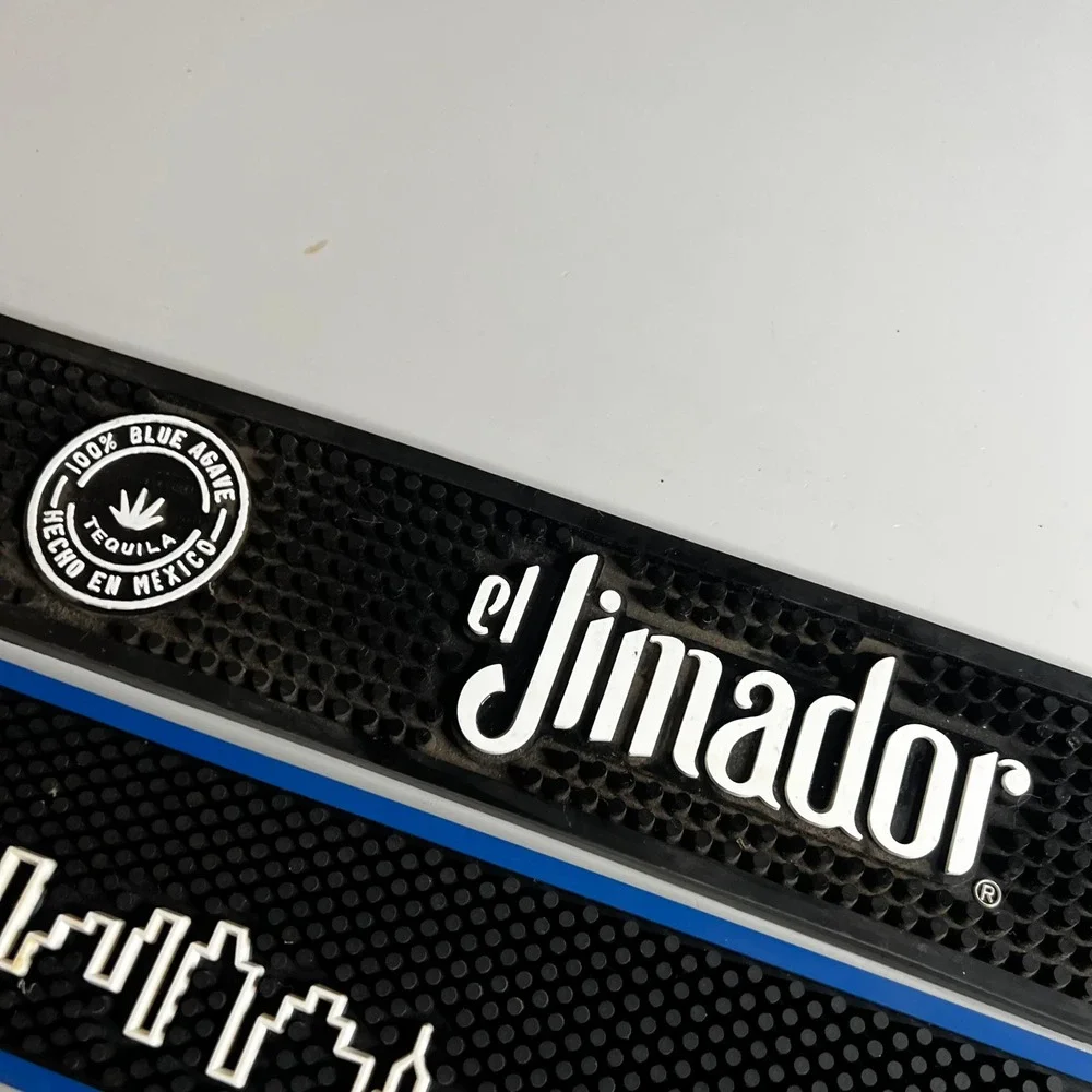 Lot of 3 Bar Mats el Jimador Tequila & New Amsterdam Vodka Rubber Spill Rails